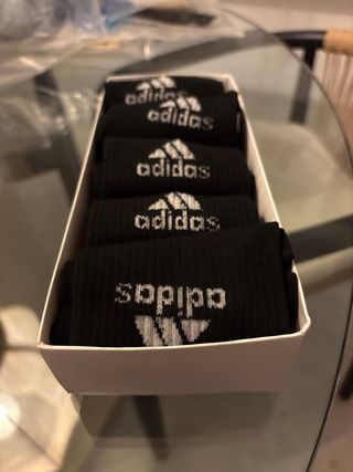 Calcetines Adidas Negros Pack 5 Pares