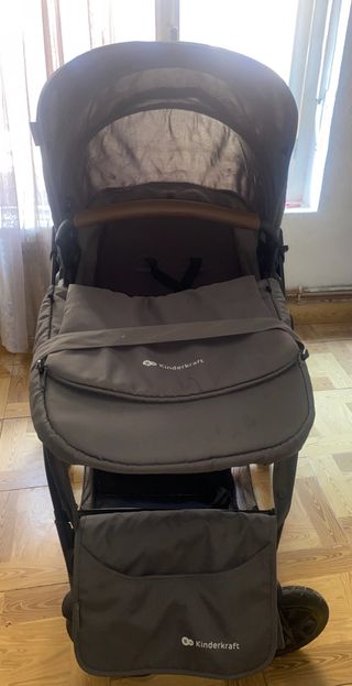 Carrito de bebé Kinderkraft gris