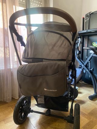 Carrito de bebé Kinderkraft gris