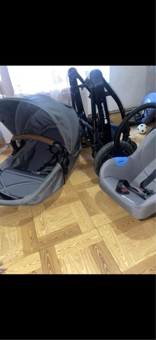 Carrito de bebé Kinderkraft gris  3 piece