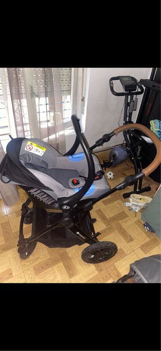 Carrito de bebé Kinderkraft gris  3 piece