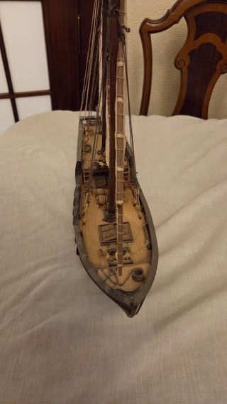 Maquetas en madera de las 3 Carabelas de Colón