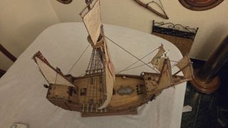 Maquetas en madera de las 3 Carabelas de Colón