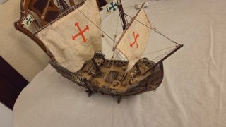 Maquetas en madera de las 3 Carabelas de Colón