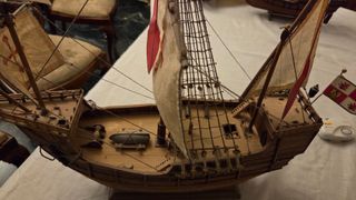 Maquetas en madera de las 3 Carabelas de Colón