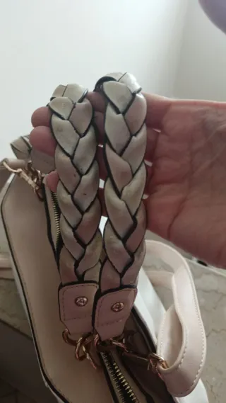 Borsa Enrico Coveri Beige/Bianca