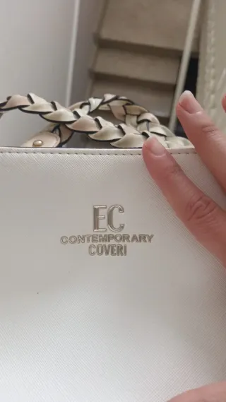 Borsa Enrico Coveri Beige/Bianca