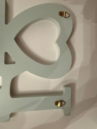 Decoración LOVE madera floral