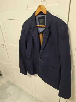 Chaqueta Blazer sport Pull and Bear talla Xl azul