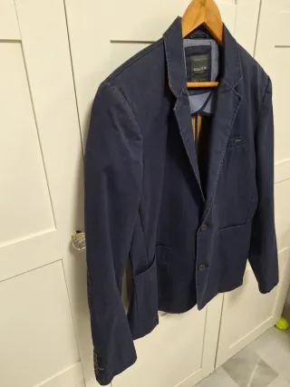 Chaqueta Blazer sport Pull and Bear talla Xl azul