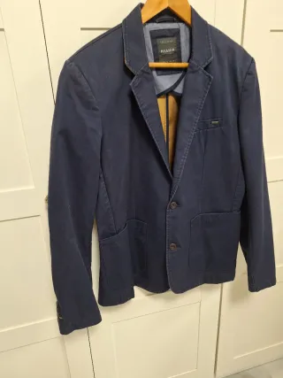Chaqueta Blazer sport Pull and Bear talla Xl azul