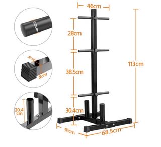 Soporte para discos y barras de pesas