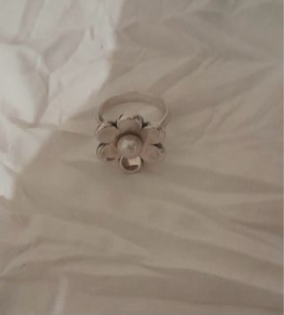 Conjunto Tous Plata y Perlas Flor