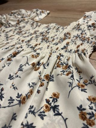 Blusa floral manga corta