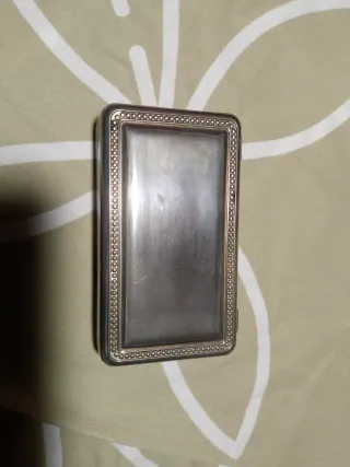 Caja de alpaca plateada