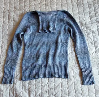 Jersey azul cuello vuelto Talla M