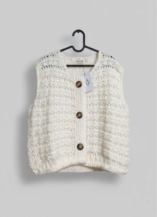 Chaleco de punto mujer talla única