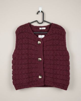 Chaleco de punto mujer talla única