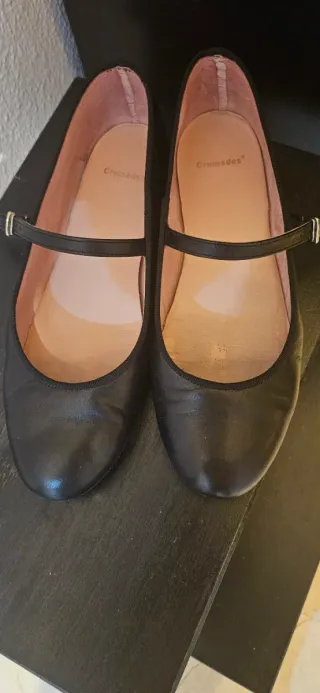 Zapatos planos de piel Cremades talla 38