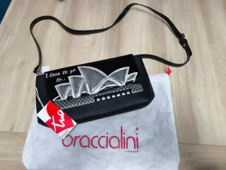 Bolso Braccialini Ópera Sidney Negro/Plata