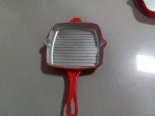 Set 3 sartenes grill juguete rojas