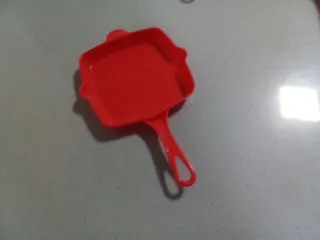 Set 3 sartenes grill juguete rojas