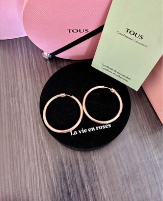 Pendientes Tous Basics Oro Rosa Descatalogados