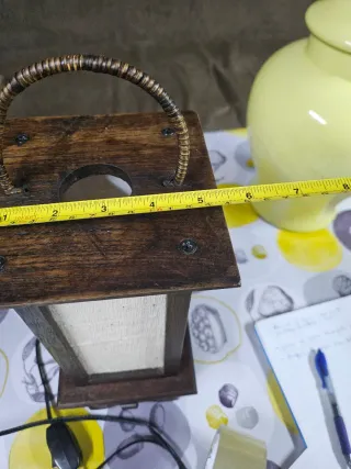 Lámpara de mesa estilo asiático