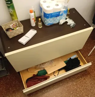 ÚLTIM DIA. Mueble entrada/zapatero/TV madera