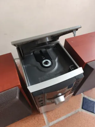 Minicadena Sony CD Auxiliar Marrón/Plata