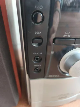 Minicadena Sony CD Auxiliar Marrón/Plata