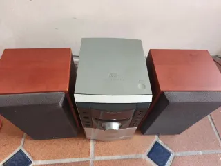 Minicadena Sony CD Auxiliar Marrón/Plata