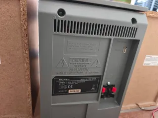 Minicadena Sony CD Auxiliar Marrón/Plata