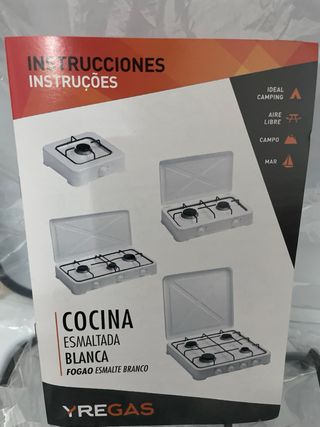 Cocina de gas YREGAS blanca