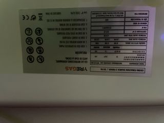 Cocina de gas YREGAS blanca