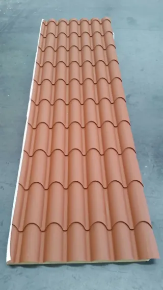 Panel Sándwich imitación teja