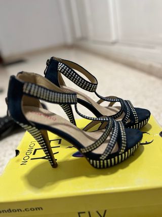 Zapatos de fiesta Talla 39 Azul Marino