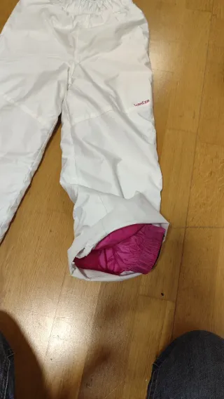 Pantalón de esquí blanco talla 6 años