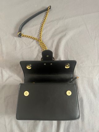 Bolso Pinko Negro y Dorado