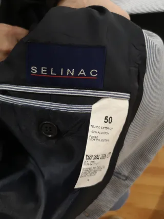 Chaqueta Americana Rayas Grises