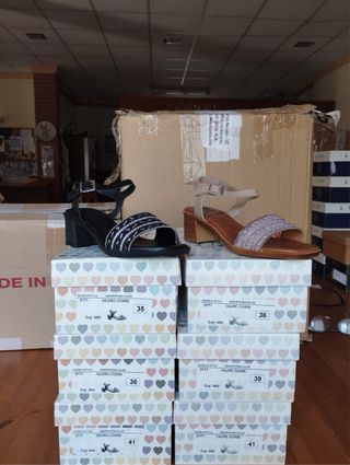 Sandalias de tacón mujer