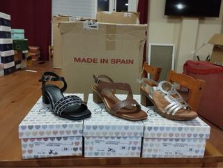 Sandalias de tacón mujer