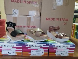 Sandalias de tacón mujer