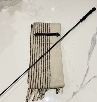 Manta estribera y fusta