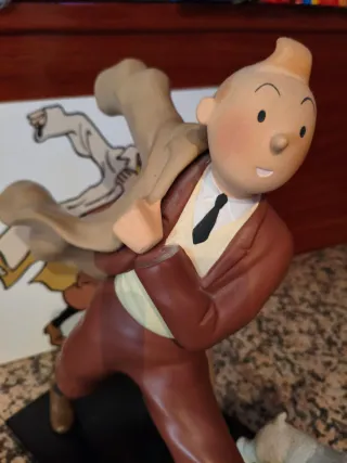 Figura Tintín Reportero Resina Policromada