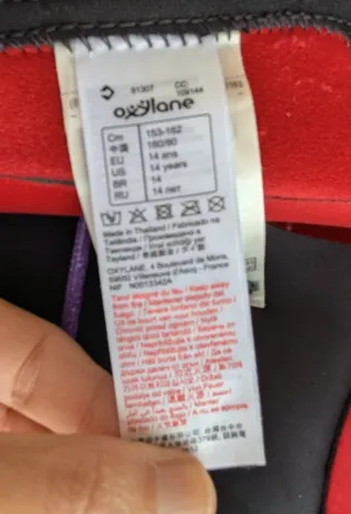 Neopreno Tribord manga larga T.14 años