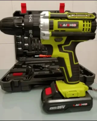 Taladro Atornillador Inalámbrico (2 Baterías)