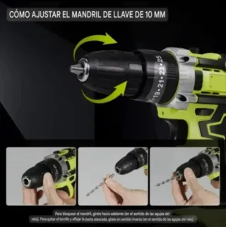 Taladro Atornillador Inalámbrico (2 Baterías)