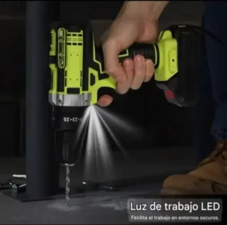 Taladro Atornillador Inalámbrico (2 Baterías)