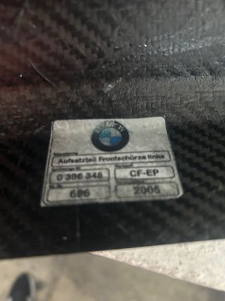 Ampliación Paragolpes BMW E90 Carbono